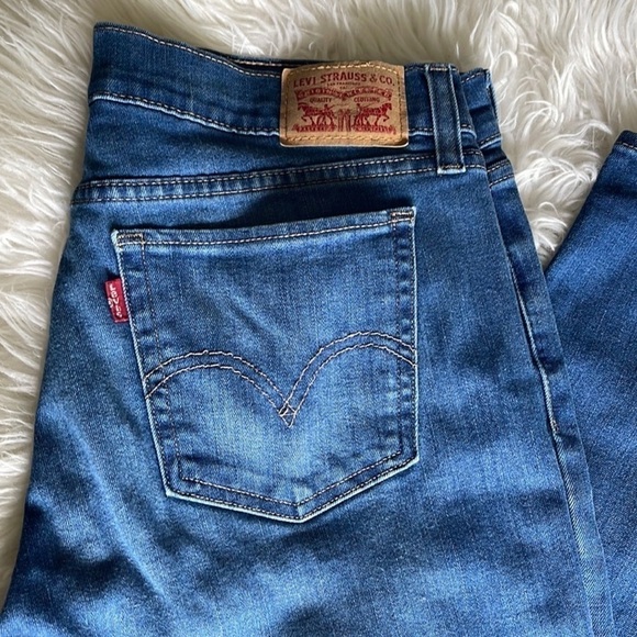 Levi’s Womens Jeans WPL 423 Cropped,Blue,size 29 - Picture 4 of 8